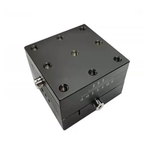 XY-axis Brass Dovetail Guide Rail Displacement Slide Table with Fine-Adjustment Optical Displacement Platform HSD-65252 (Dual-axis) in Kuwait