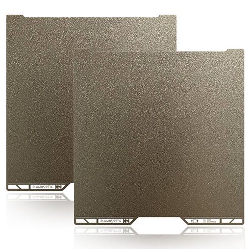 نفس OEM للوحة PEI المزخرفة من Bambu Lab A2L/H2C مع رمز QR، 335x346.5 مم مزدوجة الجوانب مرنة من الفولاذ الزنبركي المغناطيسي مطبوعة على السرير PEI لطابعة Bambu Lab H2C/A2L ثلاثية الأبعاد (ذهبي) in Kuwait