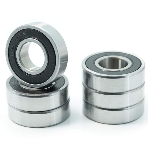R8-2RS Deep Groove Ball Bearing, Inch Size 1/2" x1-1/8 x5/16, Precision Chrome Steel Material, Pick with 6 PCS R8RS Bearings for Wheelchair Grinder Wheel or Stroller Motor in Kuwait