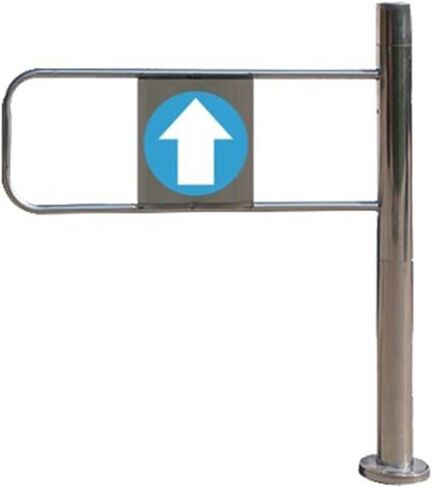 Universal Metal Swing Safe Gate for Markets & Warehouses, Automatic Entry Gate for Libes & Stores,Silver-r-80x97cm in Kuwait