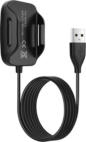 شاحن متوافق مع شاحن Whoop 5.0 One، Peak، Life/Whoop MG الأساسي، كابل شحن محمول USB-A بطول 3.3 قدم/1 متر لـ Whoop 5.0/MG، غير متوافق مع WHOOP4.0 in Kuwait