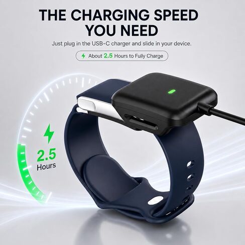 شاحن متوافق مع شاحن Whoop 5.0 One، Peak، Life/Whoop MG الأساسي، كابل شحن محمول USB-A بطول 3.3 قدم/1 متر لـ Whoop 5.0/MG، غير متوافق مع WHOOP4.0 in Kuwait