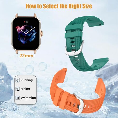 4 قطع من السوار متوافقة مع Garmin Venu 3/2 Forerunner265/255 Vivoactive 4 45 ملم، أربطة سيليكون سريعة الفك للرجال والنساء in Kuwait