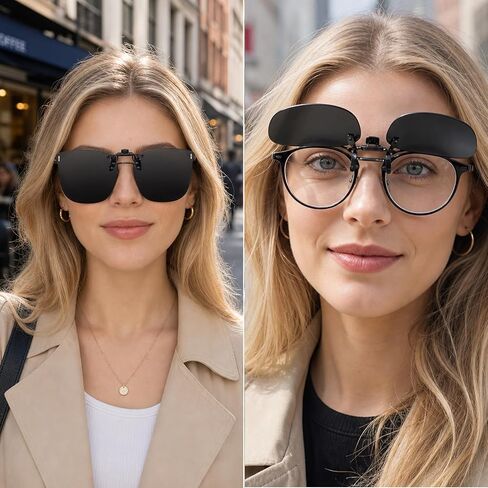 قطعتان من النظارات الشمسية القابلة للطي، ونظارات شمسية قابلة للطي، ونظارات شمسية بمشبك مغناطيسي للنظارات الطبية، وظلال شمسية للحماية من الأشعة فوق البنفسجية للقيادة والأنشطة الخارجية in Kuwait