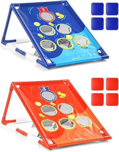 A11N SPORTS Floating Pool Cornhole Set, Heavy-Duty PVC Water Cornhole Game for Adults & Kids, Includes Unsinkable Bean Bags & Target, Summer Swimming Pool Toys & Backyard Lawn Games for Parties in Saudi Arabia