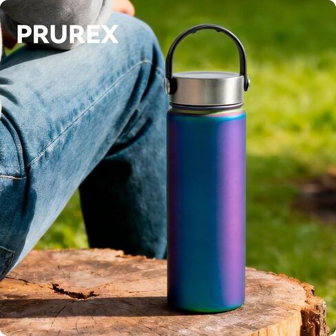 أغطية بديلة لزجاجة مياه قارورة حديدية 14oz 18oz 22oz 32oz 40oz 64oz، غطاء زجاجة مياه مع مقبض للحمل، من الفولاذ المقاوم للصدأ، مثالية للتخييم والمشي لمسافات طويلة in Kuwait