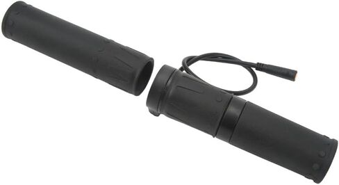 Electric Bike Twist Throttle Grip Rubber Speed Control Handlebar with Water Proof Plug for E-Bikes (Black, 22.2mm Diameter)‌ in Saudi Arabia