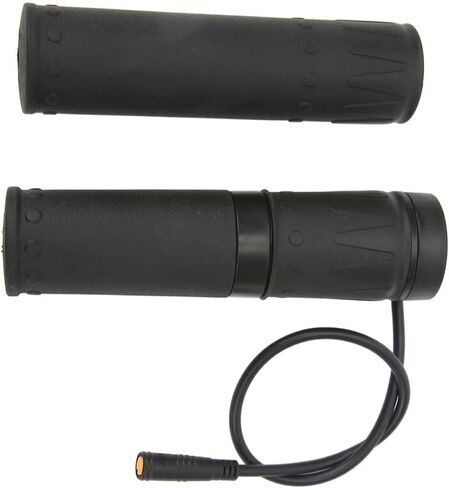 Electric Bike Twist Throttle Grip Rubber Speed Control Handlebar with Water Proof Plug for E-Bikes (Black, 22.2mm Diameter)‌ in Saudi Arabia