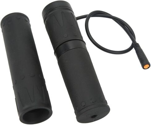 Electric Bike Twist Throttle Grip Rubber Speed Control Handlebar with Water Proof Plug for E-Bikes (Black, 22.2mm Diameter)‌ in Saudi Arabia