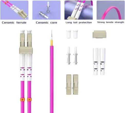 LC إلى SC UPC OM4 وصلة الألياف 40G دوبلكس متعدد الأوضاع، 50/125 م، OD 2.0 مم (30 م؛ LC-SC) in Kuwait