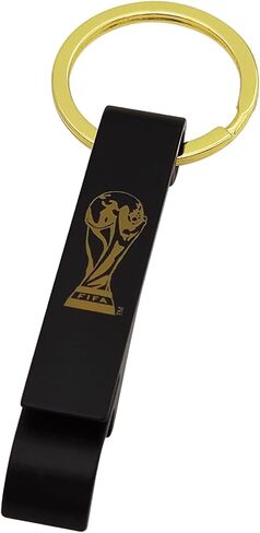 Official FIFA World Cup 2026 Edition - 2.5 Inch Black Bottle Opener Keychain - Collector’s Edition Item- Premium Weighted Aluminium Alloy- Perfect for Backpacks, Gym Bags, Keys in Saudi Arabia