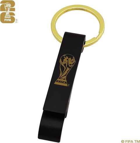 Official FIFA World Cup 2026 Edition - 2.5 Inch Black Bottle Opener Keychain - Collector’s Edition Item- Premium Weighted Aluminium Alloy- Perfect for Backpacks, Gym Bags, Keys in Saudi Arabia