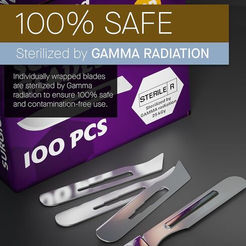 حزمة من 2 مقابض مشرط #3 + مجموعة شفرات 10r Dermaplaning مجموعة شفرات 10r in Kuwait