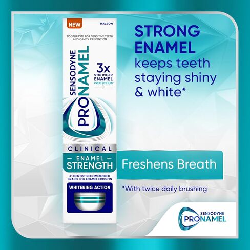 Sensodyne Pronamel Clinical Enamel Strengthening Toothpaste, Whitening Action, 3.4 oz in Kuwait