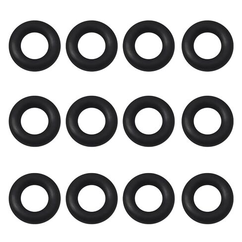 12 PCS Replacement O-Rings for 1/4 inch Fittings,Quick-Release Fittings O-Rings Rubber Small Compatible with Leluv Cylinder Tube in Kuwait