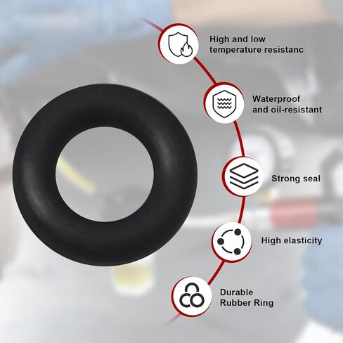 12 PCS Replacement O-Rings for 1/4 inch Fittings,Quick-Release Fittings O-Rings Rubber Small Compatible with Leluv Cylinder Tube in Kuwait