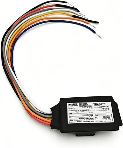 5 عبوات من ملحقات وحدة ترحيل الدخان المتداخلة SM120X لأجهزة إنذار الأطفال، متوافقة مع أجهزة إنذار الحريق Ki-dde Kn-cosm-iba، وتدعم الأجراس وصفارات الإنذار والإضاءة وملحقات التوصيل البيني للتركيب بنفسك in Kuwait