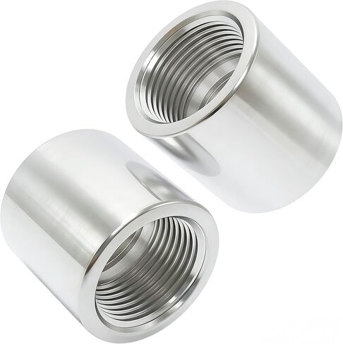 Stainless Steel Coupling High Pressure Heavy Duty 1/4" NPT Female x 1/4" NPT Female Coupler Forged Pipe Fitting, Class 3000 (Pack of 2) in Kuwait