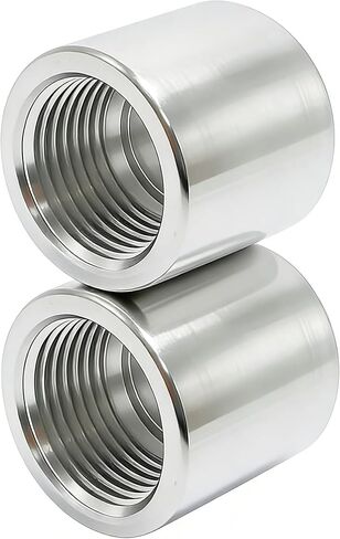 Stainless Steel Coupling High Pressure Heavy Duty 1/4" NPT Female x 1/4" NPT Female Coupler Forged Pipe Fitting, Class 3000 (Pack of 2) in Kuwait