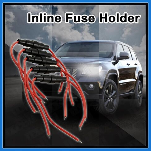 A11101300ux0008 5 x 20 mm AGC Fuse Holder Inline Screw Type W 22 AWG Wire (Pack of 5) Auto Accessories in Kuwait