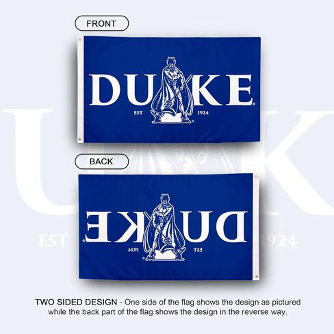 Desert Cactus Duke University Flag - 3 x 5 Feet DU Duke Blue Devils Banner, Indoor/Outdoor Durable Fabric, 100% Polyester Design(G3) in Kuwait