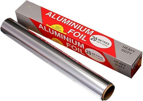 1 Roll Heavy Duty Aluminum Foil 12 Inch x 65 Ft For Grilling Baking Roasting Food in Kuwait