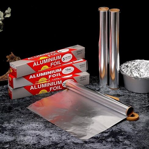 1 Roll Heavy Duty Aluminum Foil 12 Inch x 65 Ft For Grilling Baking Roasting Food in Kuwait