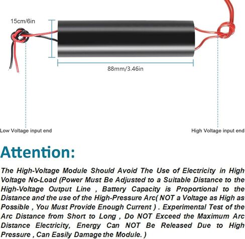 Gebildet 2-Pack مولد الجهد العالي DC 6-12V إلى 1000kV تعزيز خطوة المتابعة العاكس قوس نبض مولد وحدة الطاقة محول الجهد العالي in Kuwait