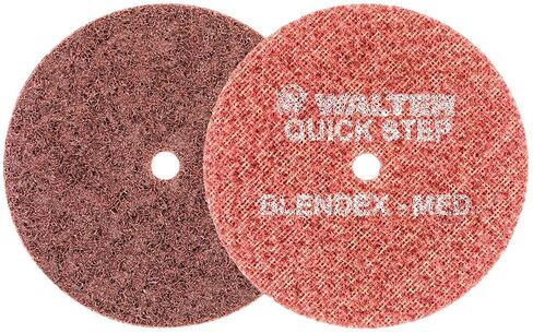 Walter Blendex Surface Conditioning Disc - [Pack of 10] Maroon Medium Grit Metal Grinding Disc. Power Finishing Tools in Kuwait