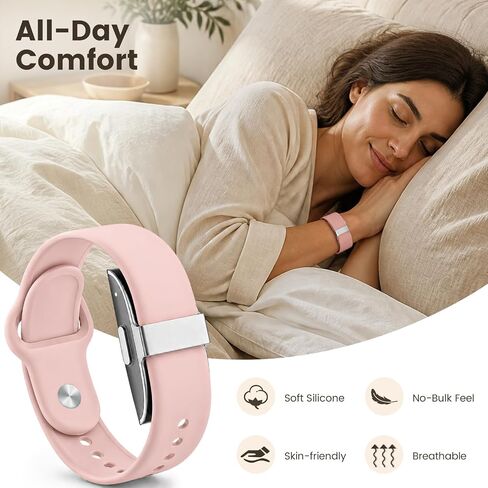 3 Pack Silicone Band Compatible with Hume Health Band, Adjustable Replacement Straps for Hume Band, Soft Sport Wristbands for Hume Health Tracker Women Men in Kuwait