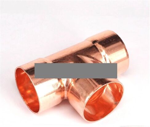 ID 45x1.5 مللي متر النحاس نهاية تغذية Euqal المحملة 3 طرق الأنابيب مكيف الهواء التبريد سخان المياه in Kuwait