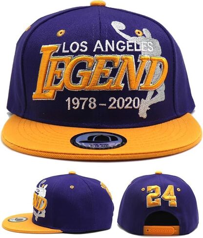 قبعة Los Angeles New Premium 24 LA Legend باللون الأرجواني الذهبي Era Snapback in Kuwait