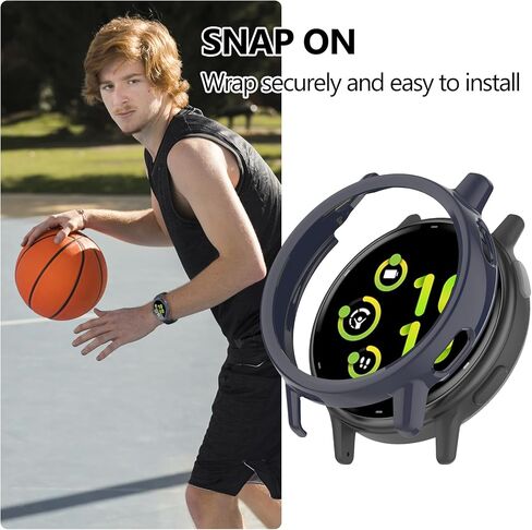 1+3 عبوات متوافقة مع حافظة واقي الشاشة Garmin Vivoactive 5، ملحقات واقية من الصدمات من البولي كربونات الصلب مع فيلم in Kuwait