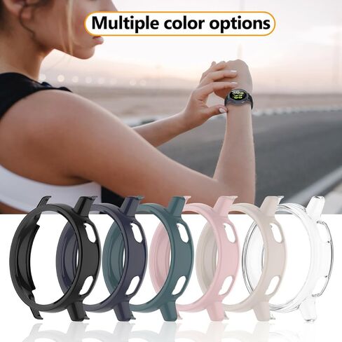 1+3 عبوات متوافقة مع حافظة واقي الشاشة Garmin Vivoactive 5، ملحقات واقية من الصدمات من البولي كربونات الصلب مع فيلم in Kuwait