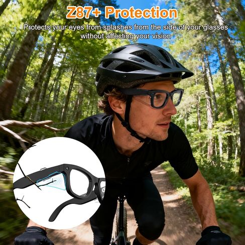 نظارات أمان HiBloks دروع جانبية لنظارات Ray-Ban Meta Wayfarer/Skyler/Headliner & Oakley Meta HSTN ملحقات النظارات الذكية، متينة ومضادة للانزلاق، مريحة وخفيفة الوزن للارتداء الآمن (شفاف) in Kuwait