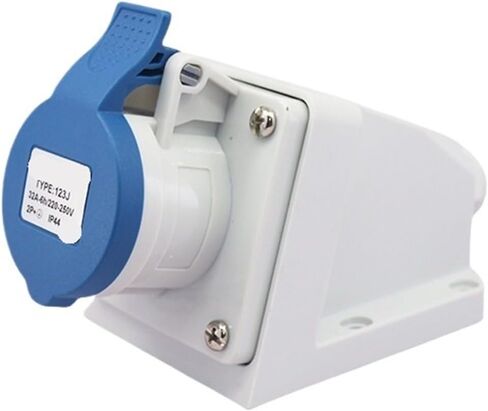 32A 3P Industrial Plug Socket IP44 Waterproof and Flame-Retardant 3-core Exposed 220V JH123 in Kuwait