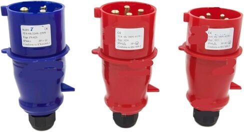 1 PCS Nylon Waterproof Aviation Industry Plug and Socket 3 cores 4 cores 5 cores 16A/32A(4 core 16A Plug) in Kuwait