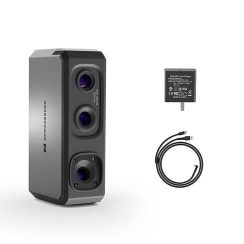 3DMakerpro 3D Scanner Seal Lite، ماسحات ضوئية ثلاثية الأبعاد صغيرة الحجم للطباعة، مصدر ضوء LED أزرق، دقة تصل إلى 0.02 مم، مسح ضوئي أحادي الملمس in Kuwait