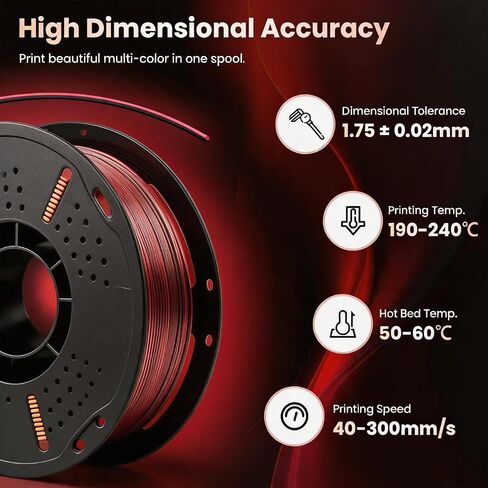 خيوط طابعة ثلاثية الأبعاد من الحرير PLA 1.75 مم Filajoy3D خيوط طباعة ثلاثية الأبعاد 1 كجم دقة الأبعاد +/- 0.03 مم لمعظم طابعات FDM ثلاثية الأبعاد in Kuwait