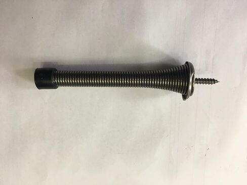 Delaney 3 3/4" Spring Door Stop Antique Nickel in Kuwait