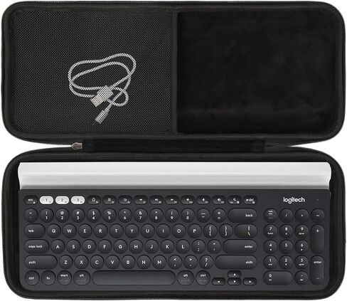 جراب Aproca الصلب متوافق مع لوحة المفاتيح اللاسلكية متعددة الأجهزة Logitech K780، وحقيبة تخزين محمولة للملحقات (الجراب فقط) in Kuwait