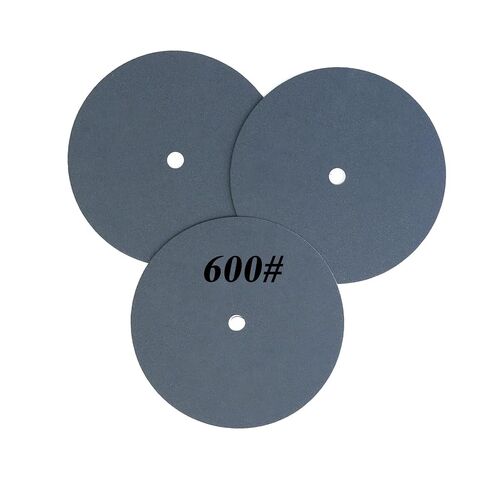 أقراص صنفرة مقاس 4 بوصات، 320/600/1200 حبيبة، 10 عبوات مع وسادة تلميع لآلة الطحن المسطحة لتلميع الصخور الحجرية in Kuwait