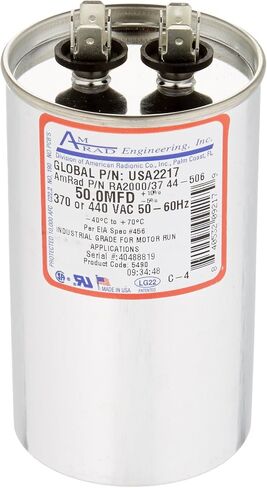 USA2217 مكثف تشغيل المحرك الدائري الأمريكي الصنع، 50 Mfd، 370/440 Vac-132332 in Kuwait