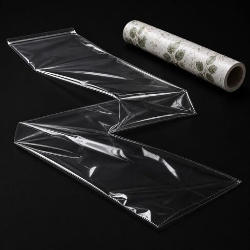 50 Pack 3.15 Mil Long Plastic Sleeves, 4 x 40 Inch Clear Long Bags | Thicker Clear Plastic Sleeve Bags for Rolled Banners, Posters, Artwork, Made for Clean Storage and Delivery in Kuwait