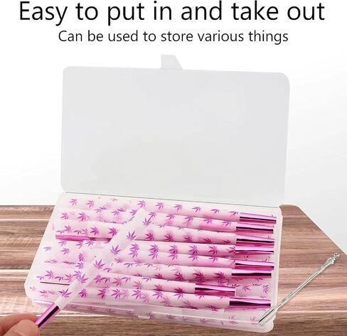 CoonesPaper 50 Pack Pink Purple Paper Straw Shaped Madeof Natural and Environmentally Friendly Materials,Pink - Purple in Kuwait
