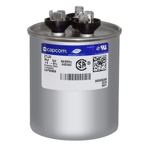 27L20 - Upgraded Replacement Round Capacitor 30 + 5 uf MFD 440 Volt in Kuwait