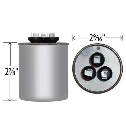 27L20 - Upgraded Replacement Round Capacitor 30 + 5 uf MFD 440 Volt in Kuwait