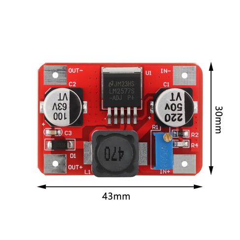 3pcs LM2577 Adjustable High Efficiency DC-DC Boost Module 3.5-35V Input 5-56V Output 3A with LED Indicator in Kuwait