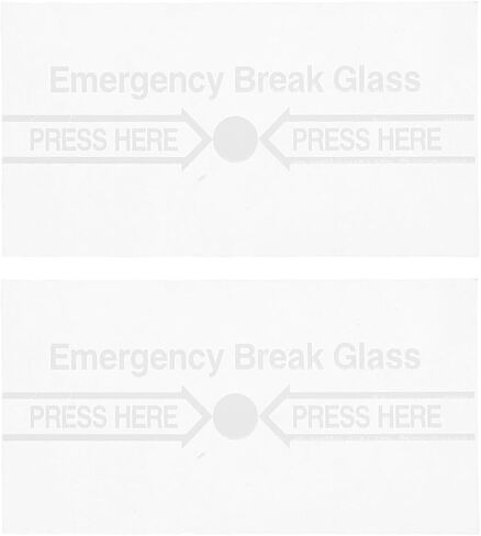 Manual Fire Alarm Switch Cover Transparent Glass Replacement for Fire Alarm Call Points Clear Markings 2-Pack in Kuwait