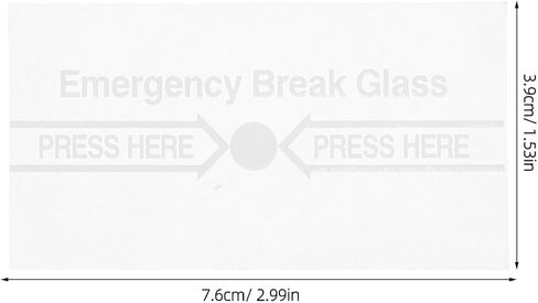 Manual Fire Alarm Switch Cover Transparent Glass Replacement for Fire Alarm Call Points Clear Markings 2-Pack in Kuwait